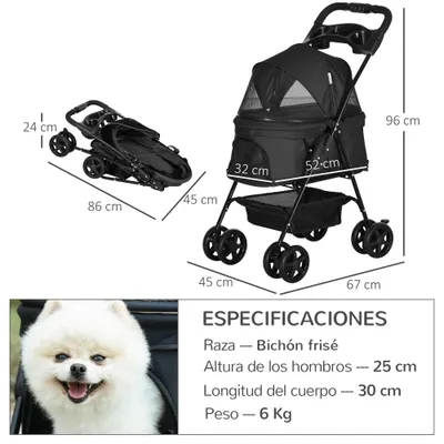 PawHut Cochecito para Perro PawHut Cochecito para Perro