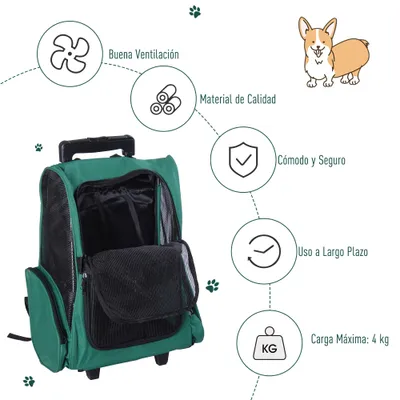 PawHut Transportín Carrito para Mascota PawHut Transportín Carrito para Mascota