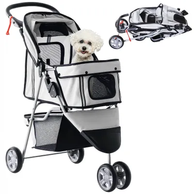 PawHut Cochecito Perro y Gato