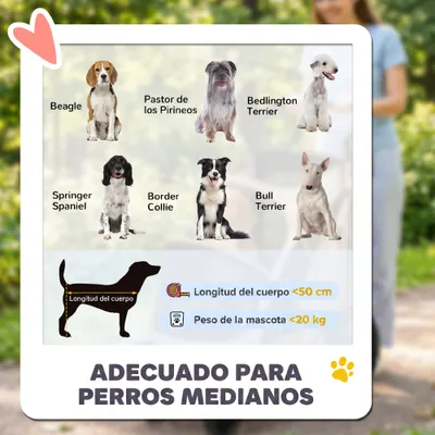 PawHut Carrito para Perro 94x69x118 cm Marrón PawHut Carrito para Perro 94x69x118 cm Marrón