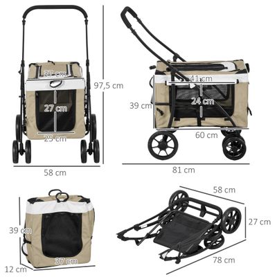 PawHut Carrito para Perro