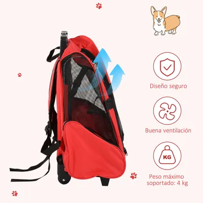 PawHut Transportín Carrito para Mascota PawHut Transportín Carrito para Mascota
