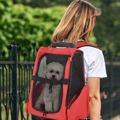 PawHut Transportín Carrito para Mascota