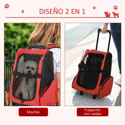 PawHut Transportín Carrito para Mascota PawHut Transportín Carrito para Mascota