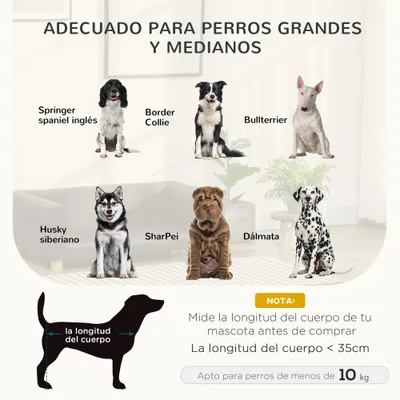 PawHut Sofá para Perro 100x62x32 cm Gris Oscuro PawHut Sofá para Perro 100x62x32 cm Gris Oscuro