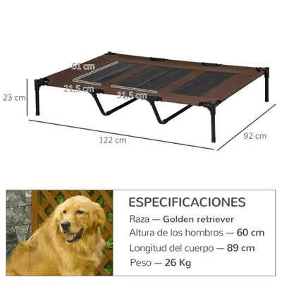 PawHut Cama Elevada para Perro