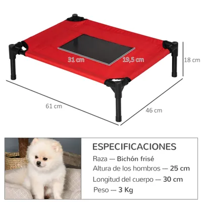 PawHut Cama Mascota Exterior