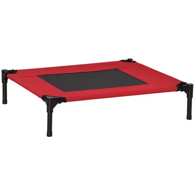 PawHut Cama Elevada para Perro 76x61x18 cm Rojo PawHut Cama Elevada para Perro 76x61x18 cm Rojo