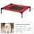 PawHut Cama Elevada para Perro 76x61x18 cm Rojo PawHut Cama Elevada para Perro 76x61x18 cm Rojo