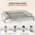 PawHut Cama Elevada Perro 110x75x30 cm Gris Claro PawHut Cama Elevada Perro 110x75x30 cm Gris Claro