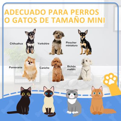 PawHut Cama para Mascota 55x55x14 cm Gris