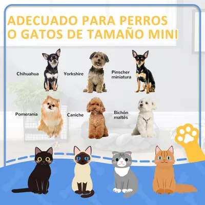 PawHut Cama para Mascota 55x55x14 cm Gris PawHut Cama para Mascota 55x55x14 cm Gris