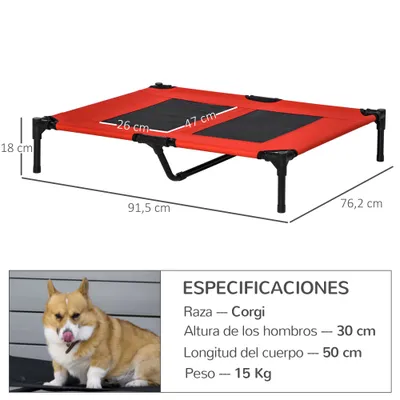 PawHut Cama Elevada para Perro PawHut Cama Elevada para Perro
