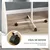 PawHut Comedero para Pájaro 60x60x138 cm Blanco