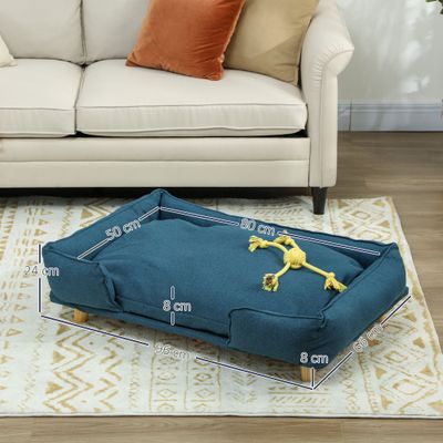PawHut Sofá para Perro 96x66x24 cm Azul