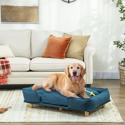 PawHut Sofá para Perro 96x66x24 cm Azul