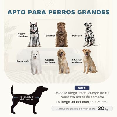 PawHut Sofá para Perro 96x66x24 cm Azul