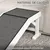 PawHut Rampa para Perro 125x40x35.5 cm Blanco y Gris PawHut Rampa para Perro 125x40x35.5 cm Blanco y Gris