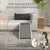 PawHut Rampa para Perro 125x40x35.5 cm Blanco y Gris PawHut Rampa para Perro 125x40x35.5 cm Blanco y Gris