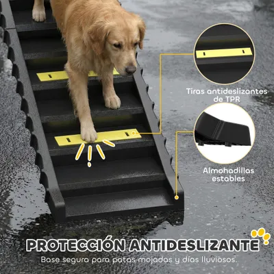 PawHut Rampa para Perro 154x40x7.5 cm Negro PawHut Rampa para Perro 154x40x7.5 cm Negro