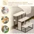 PawHut Escalera para Perro 47x45x47 cm Crema y Negro PawHut Escalera para Perro 47x45x47 cm Crema y Negro