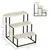 PawHut Escalera para Perro 47x45x47 cm Crema y Negro PawHut Escalera para Perro 47x45x47 cm Crema y Negro