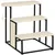 PawHut Escalera para Perro 47x45x47 cm Crema y Negro PawHut Escalera para Perro 47x45x47 cm Crema y Negro