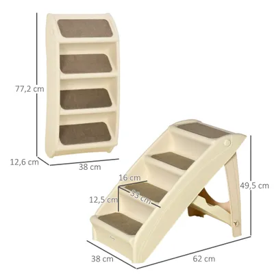 PawHut Escalera para Mascotas Plegable