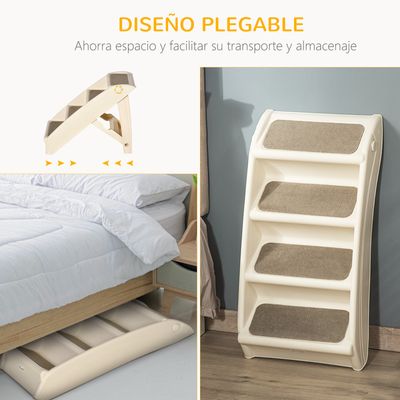 PawHut Escalera para Mascotas Plegable