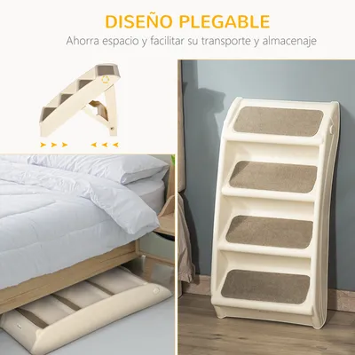 PawHut Escalera para Mascotas Plegable