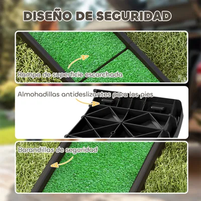 PawHut Rampa para Perro 155x38.5x15.5 cm Verde PawHut Rampa para Perro 155x38.5x15.5 cm Verde