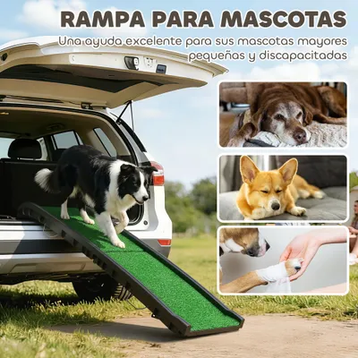PawHut Rampa para Perro 155x38.5x15.5 cm Verde PawHut Rampa para Perro 155x38.5x15.5 cm Verde