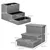 PawHut Escalera para Mascota 63.5x42.5x40.5 cm Gris PawHut Escalera para Mascota 63.5x42.5x40.5 cm Gris