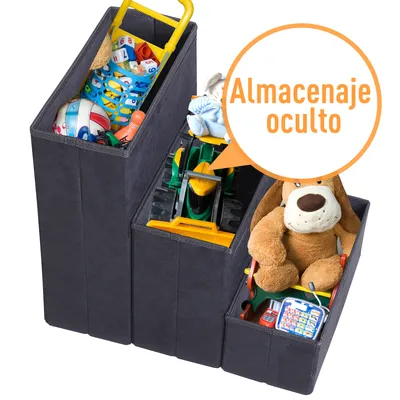 PawHut Escalera para Mascota 40x54x48 cm Negro PawHut Escalera para Mascota 40x54x48 cm Negro