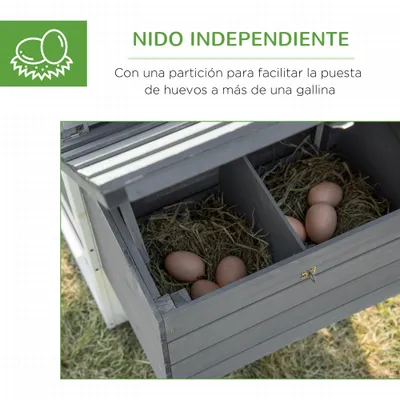 PawHut Gallinero de Jardín