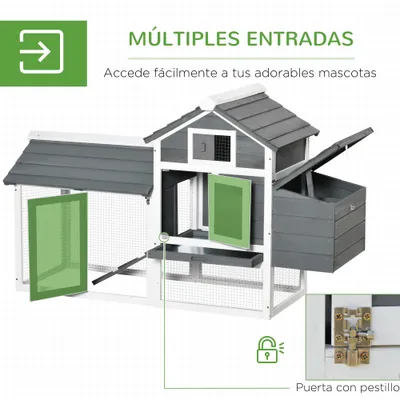PawHut Gallinero de Jardín