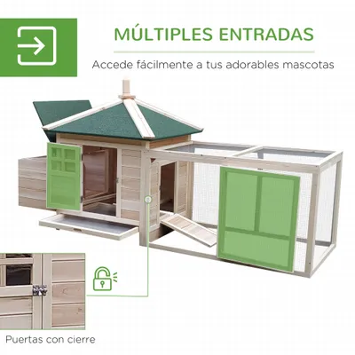 PawHut Gallinero de Madera PawHut Gallinero de Madera