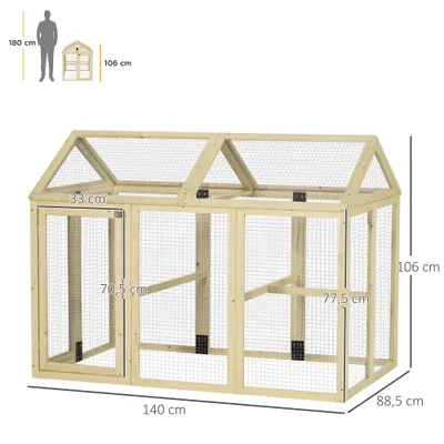 PawHut Gallinero para Exterior