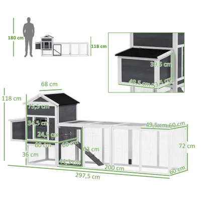PawHut Gallinero para Exterior
