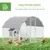 PawHut Gallinero 280x190x197 cm Plata PawHut Gallinero 280x190x197 cm Plata