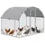 PawHut Gallinero 280x190x197 cm Plata PawHut Gallinero 280x190x197 cm Plata