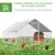 PawHut Gallinero de Exterior 300x400x200 cm Plata PawHut Gallinero de Exterior 300x400x200 cm Plata