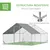 PawHut Gallinero de Exterior 300x400x200 cm Plata PawHut Gallinero de Exterior 300x400x200 cm Plata