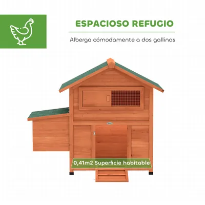 PawHut Gallinero 113.5x67.5x95.5 cm Naranja PawHut Gallinero 113.5x67.5x95.5 cm Naranja