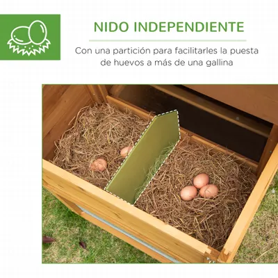 PawHut Gallinero Exterior 200x80x105 cm Marrón PawHut Gallinero Exterior 200x80x105 cm Marrón