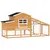 PawHut Gallinero Exterior 200x80x105 cm Marrón PawHut Gallinero Exterior 200x80x105 cm Marrón