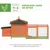 PawHut Gallinero 196x76x97 cm Naranja PawHut Gallinero 196x76x97 cm Naranja