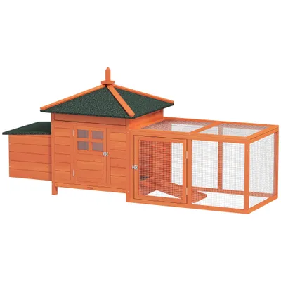 PawHut Gallinero 196x76x97 cm Naranja PawHut Gallinero 196x76x97 cm Naranja