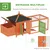 PawHut Gallinero 196x76x97 cm Naranja PawHut Gallinero 196x76x97 cm Naranja