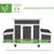 PawHut Gallinero 147x93.5x89.5 cm Gris Oscuro PawHut Gallinero 147x93.5x89.5 cm Gris Oscuro